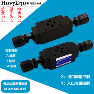 Dekema叠加单向节流阀MTCV-02W-X/Y MTCV-02A/B-K-20 MTCV-03/04W