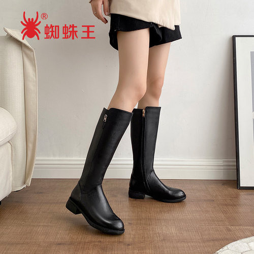 高筒靴女冬蜘蛛王价格 高筒靴女冬蜘蛛王图片 星期三