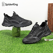 户外运动休闲鞋 蜘蛛王春秋季 真皮透气舒适一脚蹬男士 男鞋 百搭新款