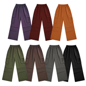 伞兵裤 蜜丘琳街舞BBOY舞者嘻哈滑板多口袋耐磨儿童成人工装 裤