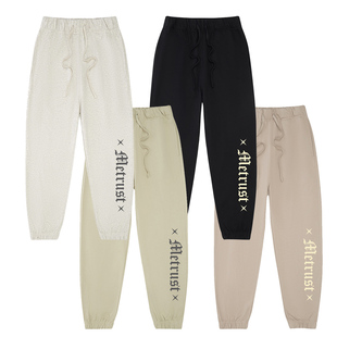 街舞BBOY毛圈布卫裤 蜜丘琳新款 METRUST简约宽松肥大嘻哈运动裤