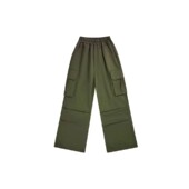 蜜丘琳军绿色 伞兵裤 街舞BBOY舞者嘻哈滑板多口袋儿童成人工装 裤