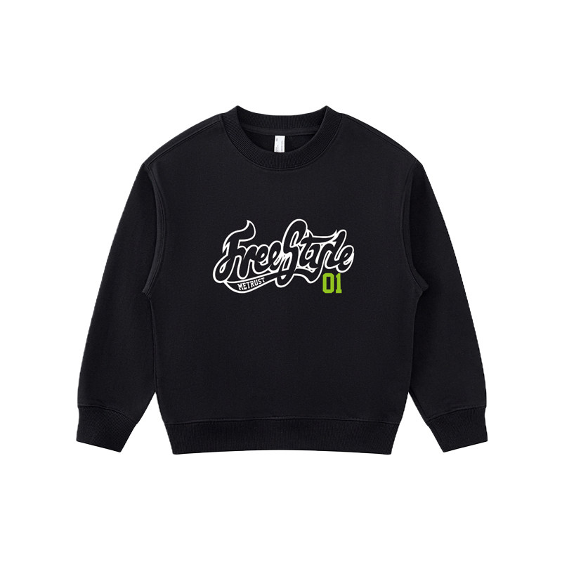 蜜丘琳美式嘻哈风字母印花卫衣