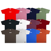 休闲街头宽松简约学生青年短袖 纯棉T恤男美式 男 新款 蜜丘琳夏季