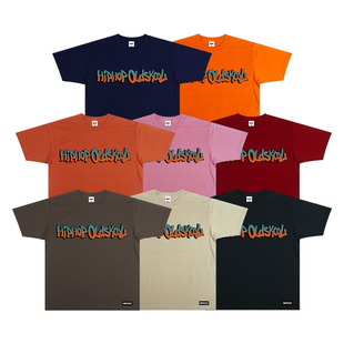 蜜丘琳HIPHOP TEE OLDSCHOOL街舞BBOY舞者宽松肥大小领口嘻哈短袖