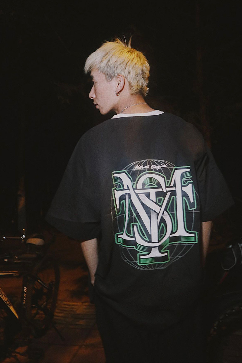 蜜丘琳新款MTS国潮棒球衫 BBOY街舞滑板说唱嘻哈宽松棒球衫短袖