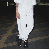 卫裤 蜜丘琳国潮长裤 街舞BBOY嘻哈滑板说唱学生纯色宽松运动裤 子