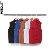 蜜丘琳复古欧美街头滑板嘻哈街舞BBOY说唱潮流时尚 牛仔马甲坎肩