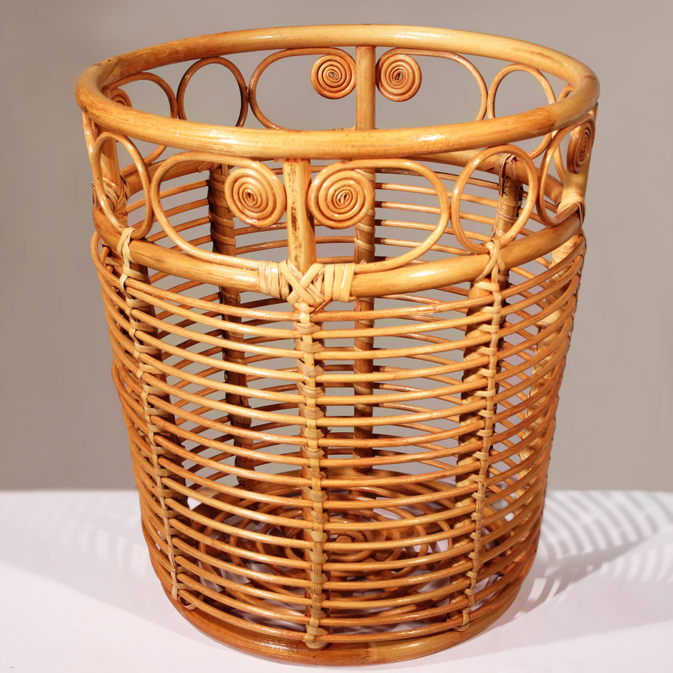 藤艺手工收纳篮 藤编织脏衣篓 毛巾筐衬袋 酒店家用杂物收纳用具