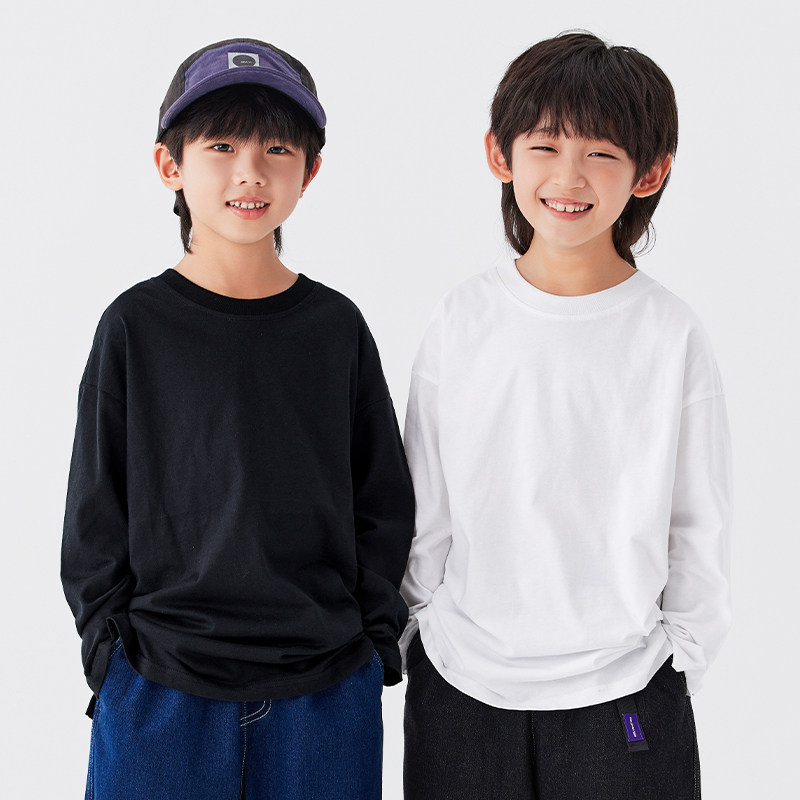 男童春装纯色简约街舞T恤儿童纯棉舒适亲肤打底衫童装长袖上衣潮,童装/婴儿装/亲子装,T恤,淘宝优惠券,粉丝福利购,淘宝优惠卷