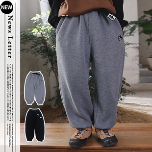 男童长裤 2025新款 缩口运动裤 童装 子潮 儿童秋季 针织裤 简约百搭卫裤