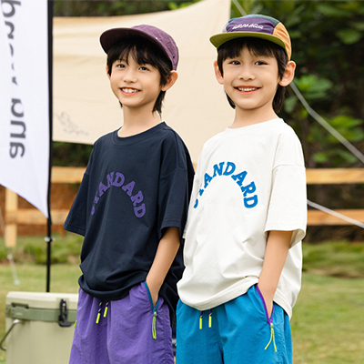 儿童装字母印花短袖T恤速干上衣