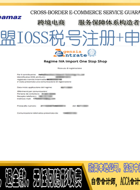 欧盟ioss注册独立站税号申报日本JCT德国VAT申请法国意大利西班牙