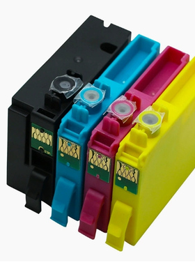 适用爱普生T1431墨盒黑色T143彩色WF-3011 WF7511 7521 WF7018打印机墨盒