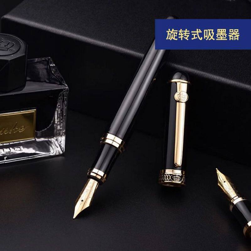 Duke公爵D2双笔尖 +美工笔礼品书法 练习钢笔铱金笔旋转吸墨男士钢笔