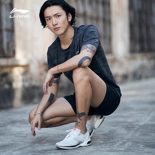 李宁运动裤夏季新款速干冰丝透气短裤跑步健身休闲运动五分裤男