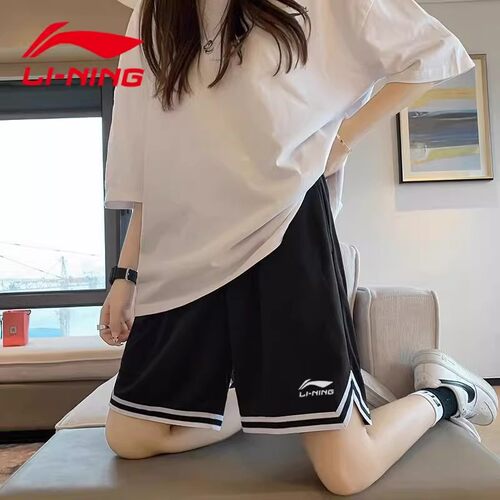 李宁短裤女款正品夏季新款女生篮球裤宽松透气舒适休闲百搭运动裤
