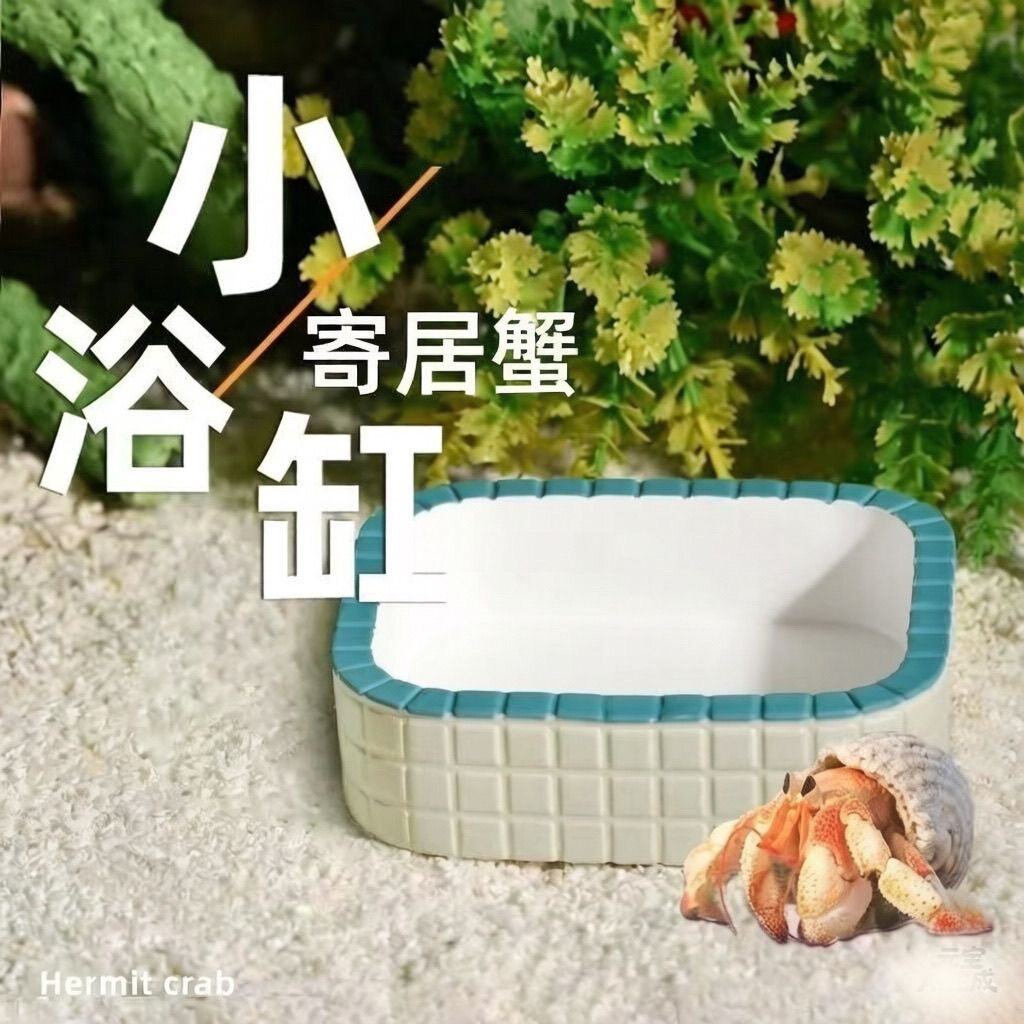 仓鼠寄居蟹沙蟹树蛙泡迷你浴缸缸造景乌龟蛇鹦鹉泡澡食盆3D打印
