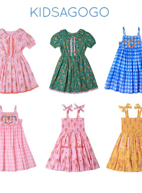 现货▲澳洲Kidsagogo  25春夏女童夏季度假风连衣裙