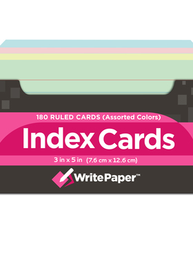 凯萨Index Cards美式索引卡 便签卡片纸便条书签 学生单词记事卡