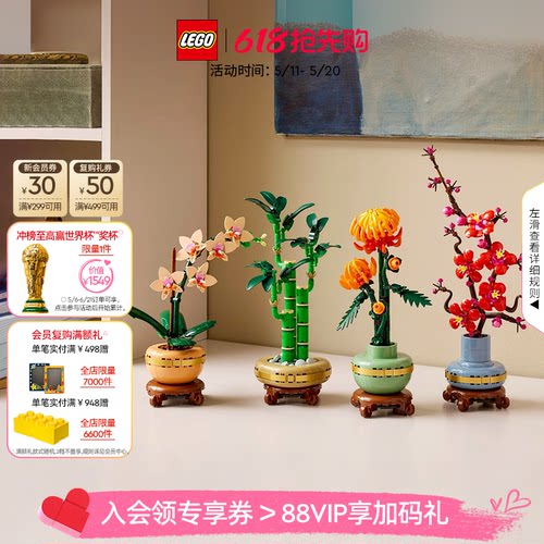 乐高10343典雅兰永生花积木