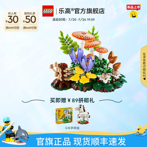 乐高11505林间蘑菇积木