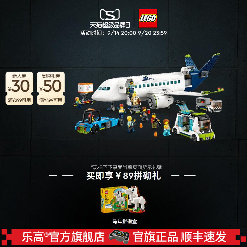 乐高60367客运飞机积木图片