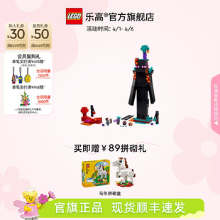 世界末影人塔楼积木儿童益智玩具礼物 乐高官方旗舰店21279我