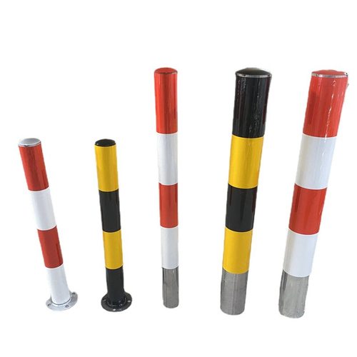 镀锌钢管警示柱固定立柱反光警示柱预埋口桩路桩防撞柱交通安全