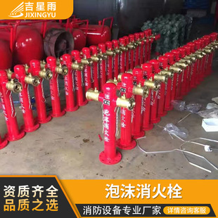 泡沫消火栓PS100/65地上式铜接扣闷盖接口铸造防撞消防栓防撞