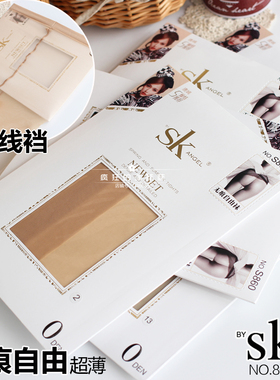 SK一线T裆无痕超薄透0D脚尖透明隐形袜女夏连袜丝裤s860满6件包邮
