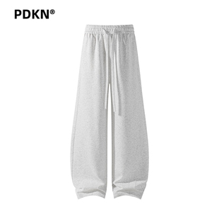 PDKN潮牌美式弯刀休闲裤男2026秋冬新款青少年宽松直筒工装长裤男