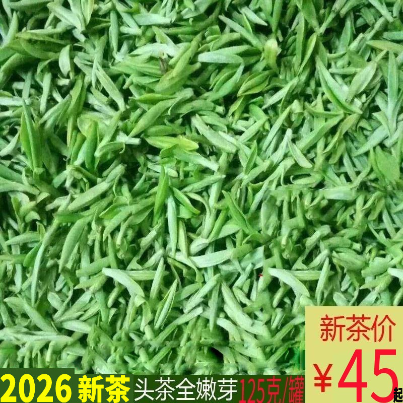 2026新茶 绿茶明前茶 桐庐特产 雪水云绿 茶叶 春茶 125克/罐包邮