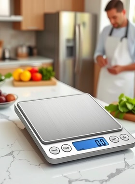 宝岚高精度珠宝秤迷你电子口袋称 便携家用厨房秤0.1g食物称精准