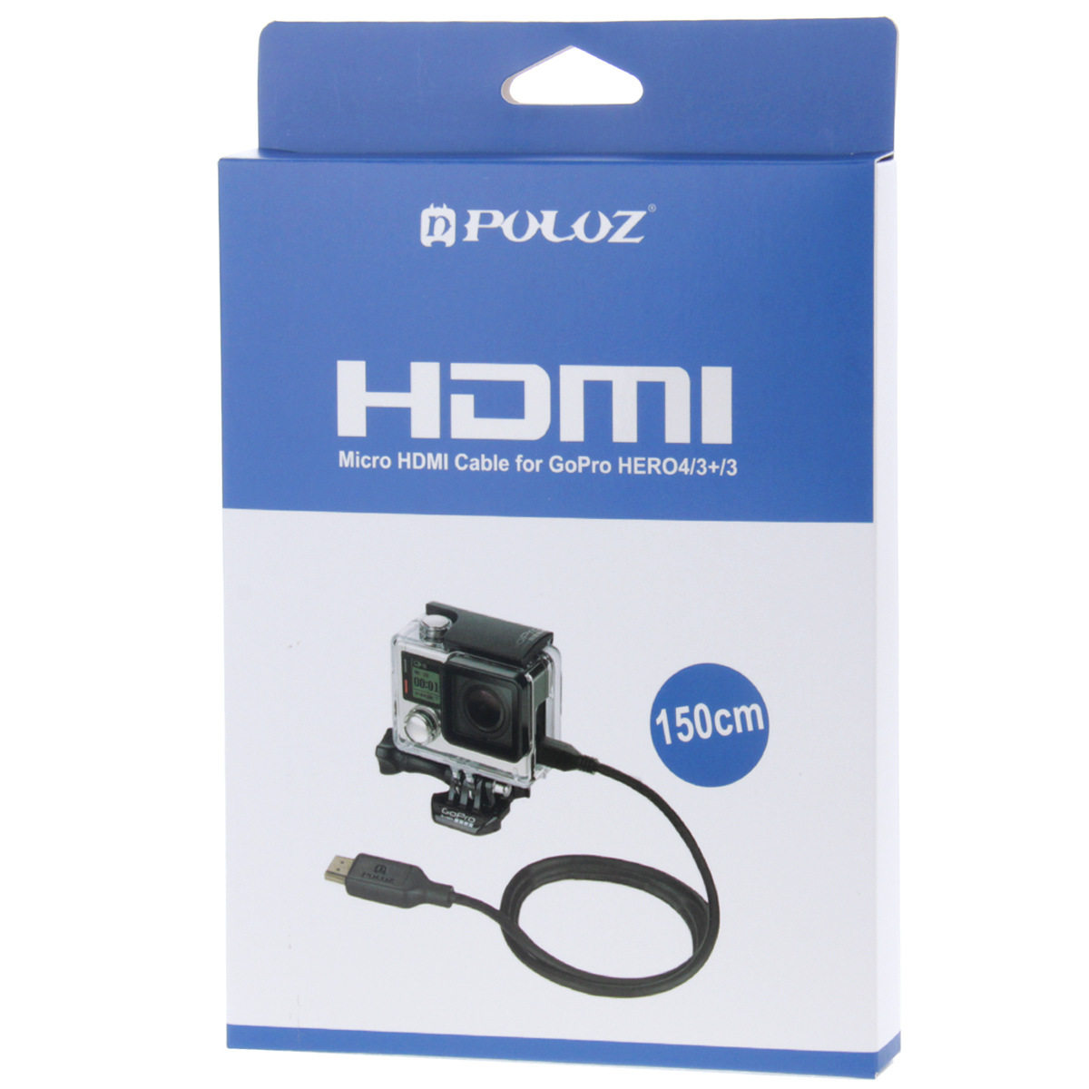 PULUZ胖牛MicroHDMI线goprohero3/4相机HDMI高清线1.5米