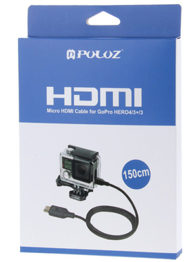PULUZ胖牛MicroHDMI线goprohero3/4相机HDMI高清线1.5米