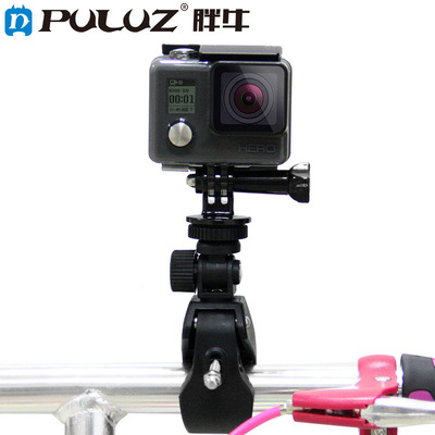 PULUZ胖牛DJIOsmoAction配件Gopro大直径单车夹自行车夹