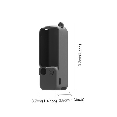 PULUZ胖牛适用大疆DJIOSMOPocket3相机硅胶保护壳镜头机身保护套