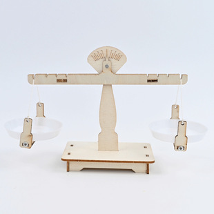 托盘天平科技小制作幼儿科学实验手工DIY劳作课程材料包教具推荐