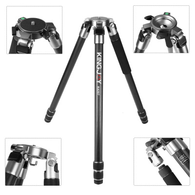 K4207摄像头碳纤维支架单反相机三脚架大管径高承重专业三脚架