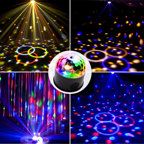 声控led水晶魔球USB舞台DJ灯彩灯车载DISCO地摊夜市灯掌柜推荐