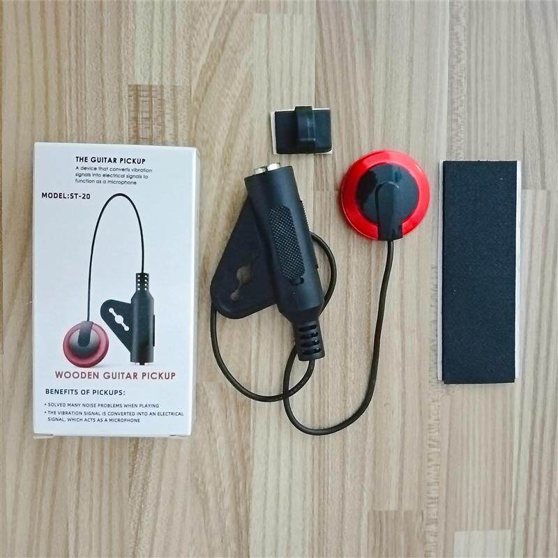吉他拾音器ST-20尤克里里打板贴片免开孔话筒有线麦克风乐器配件