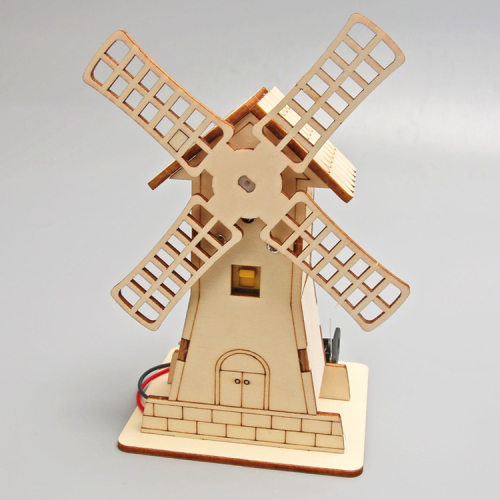 小学生益智科教玩具创意科技小制作电动风车小屋手工材料包新品