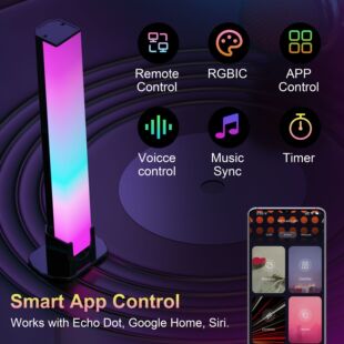 跨境涂鸦WiFi红外音乐幻彩桌面氛围灯竞技游戏电视拾音背景灯