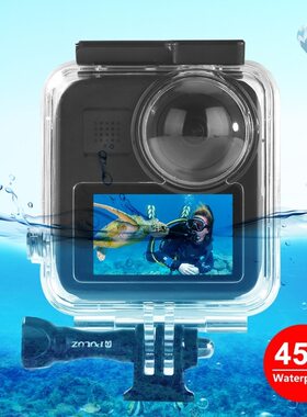 PULUZ适用于GoProMAX全景运动相机防水壳带基座和长螺丝45米防水