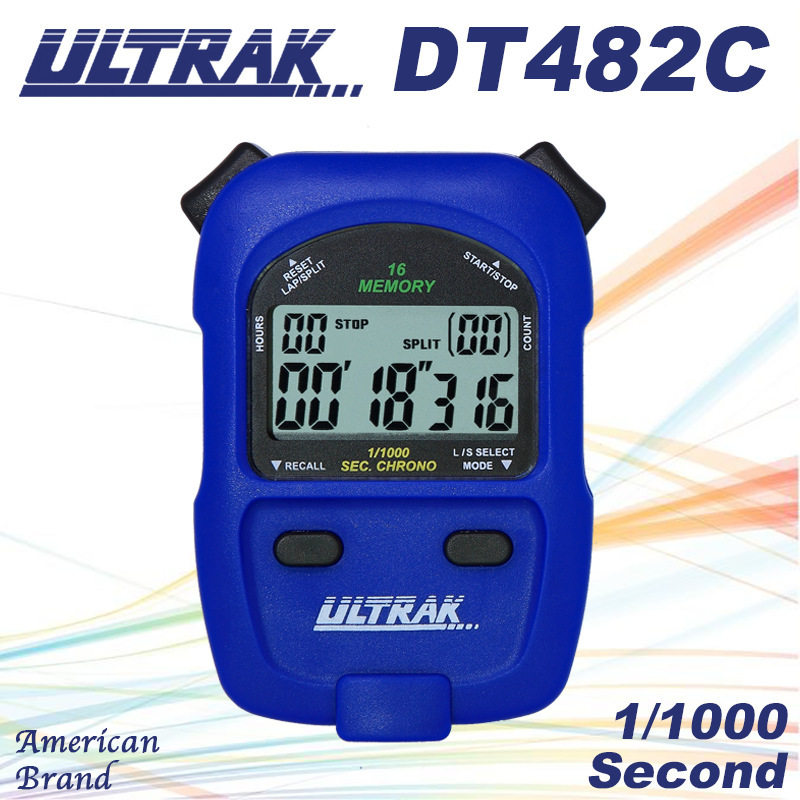 电子秒表DT482C定尔志ULTRAK奥赛克16道2排显示计时器千分一秒