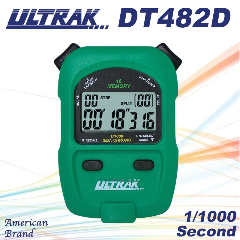 电子秒表DT482D定尔志ULTRAK奥赛克16道2排显示计时器千分一秒
