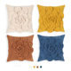 纯色花朵靠垫套简约欧式 百搭条纹客厅沙发罩卧室床头汽车护腰抱枕
