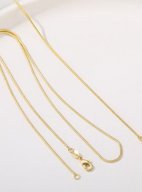 14K包金蛇骨链锁骨链饰品