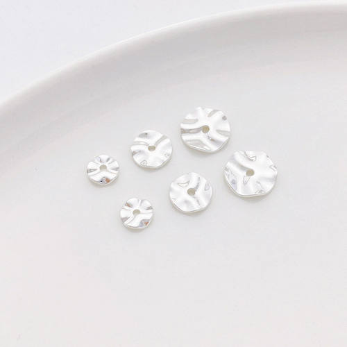 包925厚银波浪隔片波纹隔珠
